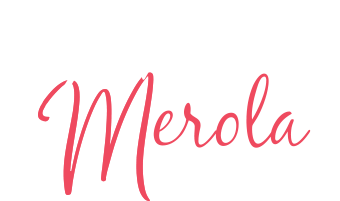 Logo Dominica Merola blanc et rose